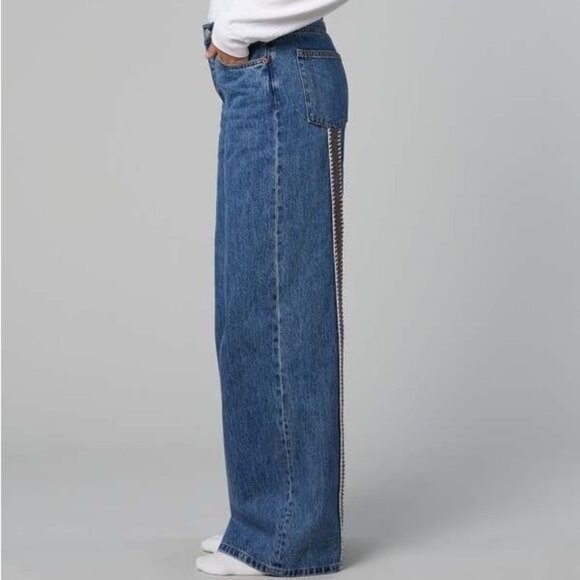 Still Here Bambi Walker Wide Leg Baggy 90s Jeans Sz 28 - Picture 5 of 8